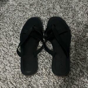 Madewell Boardwalk Risa Women's Black Thong Sandals